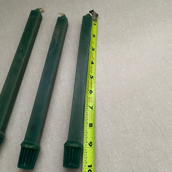 Vintage Partylite Evergreen Candle Sticks Candlestick Lot Of 3 Unlit - Picture 10 of 16